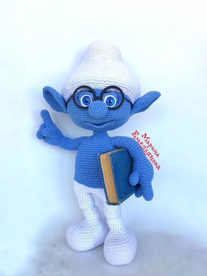 Digital Download - PDF. Crochet pattern Smurf. Digital Download - PDF toy tutorial
