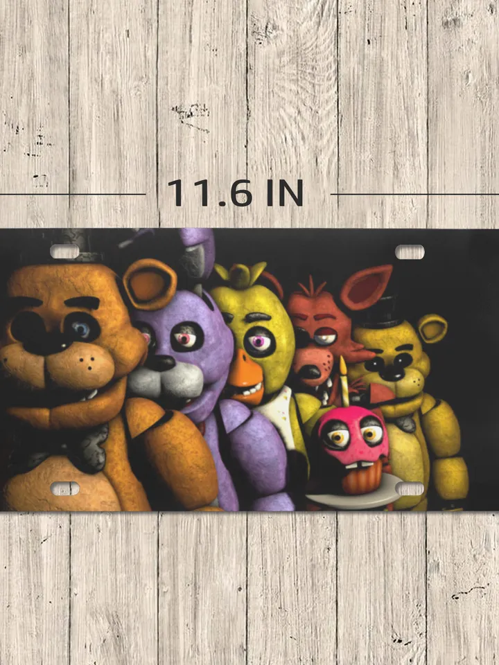 FNAF Five Nights At Freddy's License Plate
