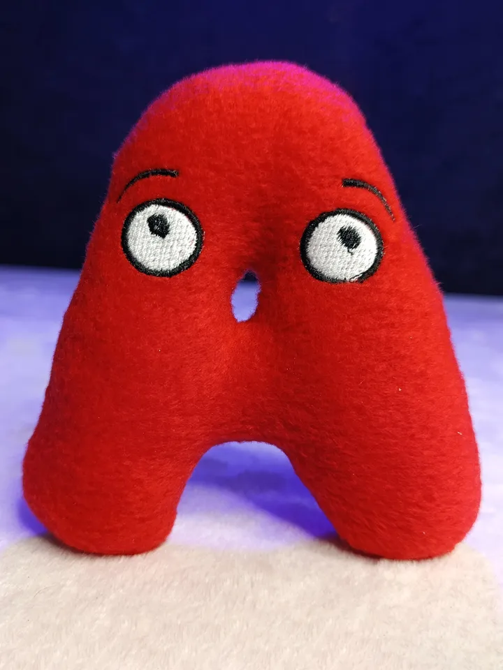 Alphabetical plush letters