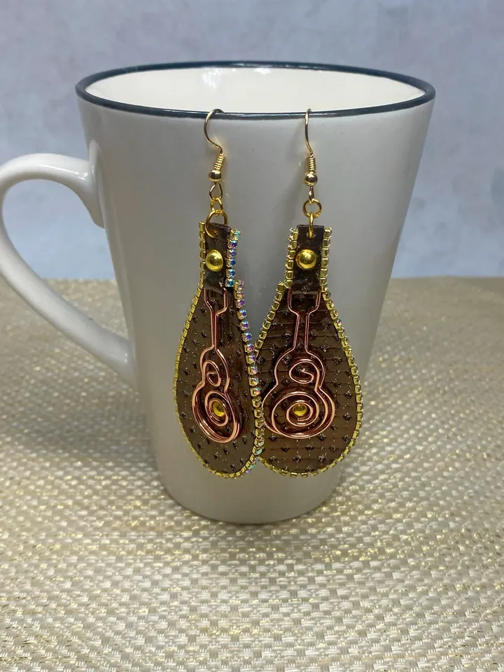 Designer handmade earrings. Handmade jewelry.