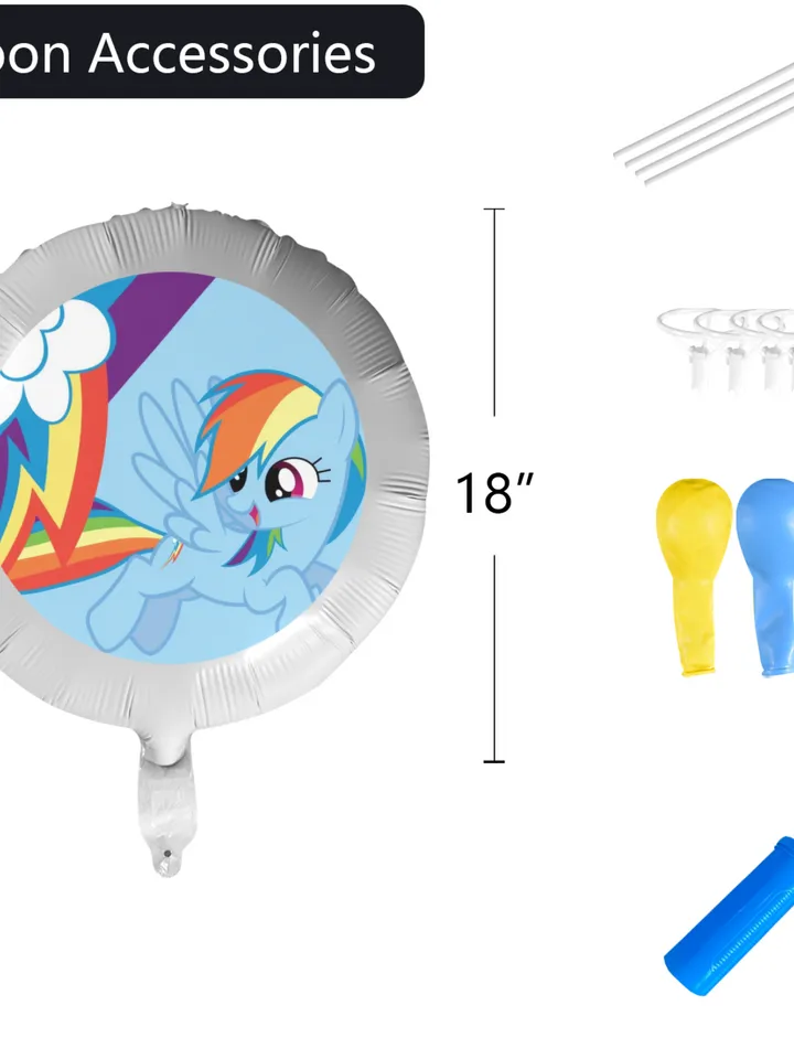 Rainbow Dash Foil Balloon