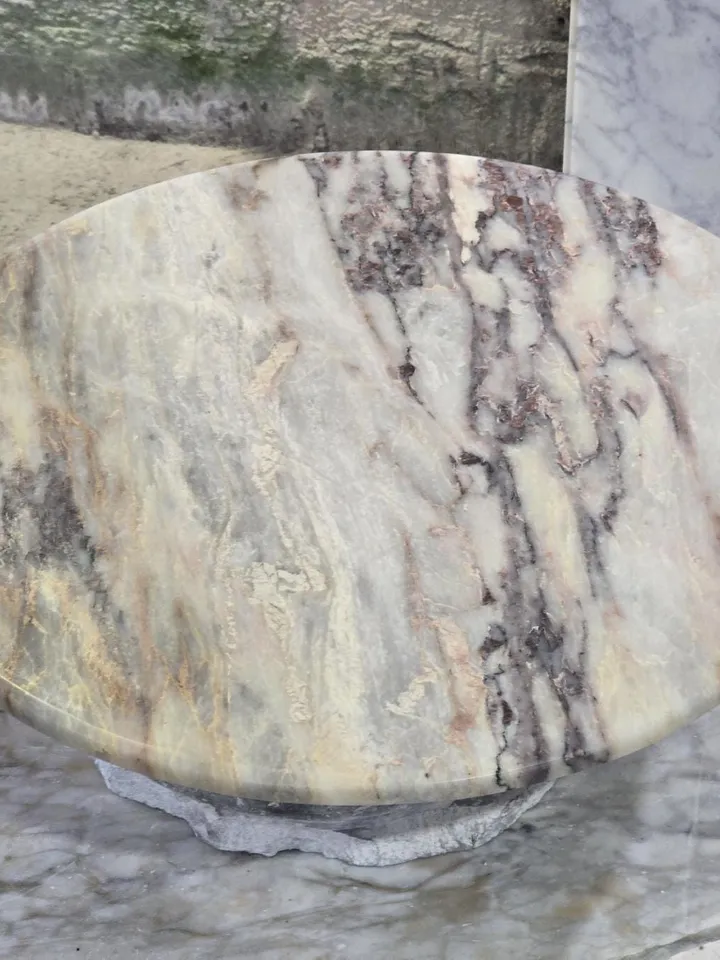 Salome marble top Only the top table is 23.5" real marble handmade and free shipping