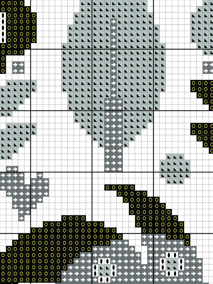 Scandi cross stitch pattern Gothic cross stitch Folk cross stitch Traditional folk Boho Flowers