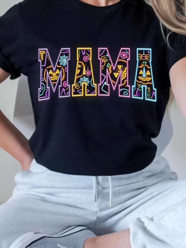 Mama Png, Coquette Halloween Neon Png, Spooky Mama Png, Floral Ghost Png, Spooky Season Png, Halloween Mama Png, Girly Coquette Bow Png
