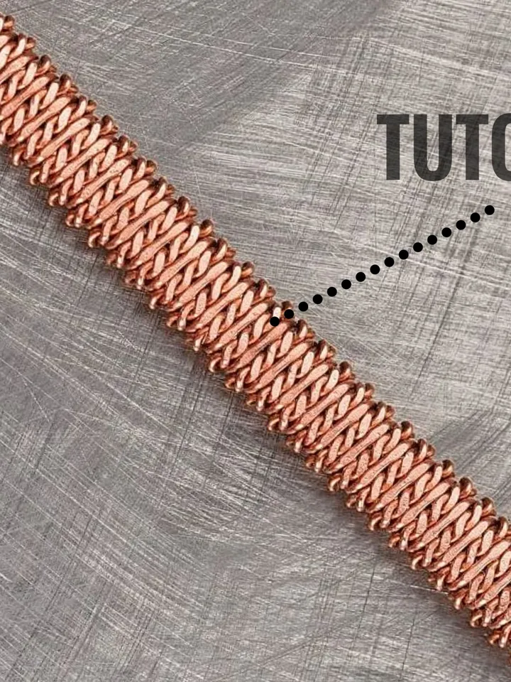 PDF Tutorial Step by step wire wrapping lesson Wire weave pattern DIY Unique guide jewelry making for beginner Digital instant download Copper jewelry instructions by WireWrapArt