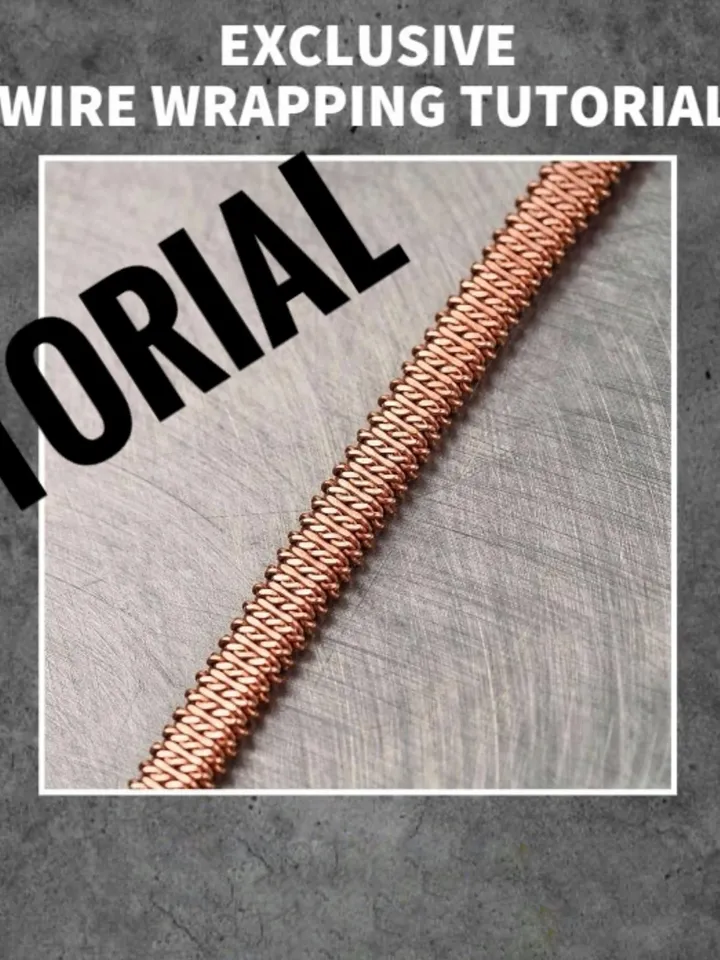 PDF Tutorial Step by step wire wrapping lesson Wire weave pattern DIY Unique guide jewelry making for beginner Digital instant download Copper jewelry instructions by WireWrapArt