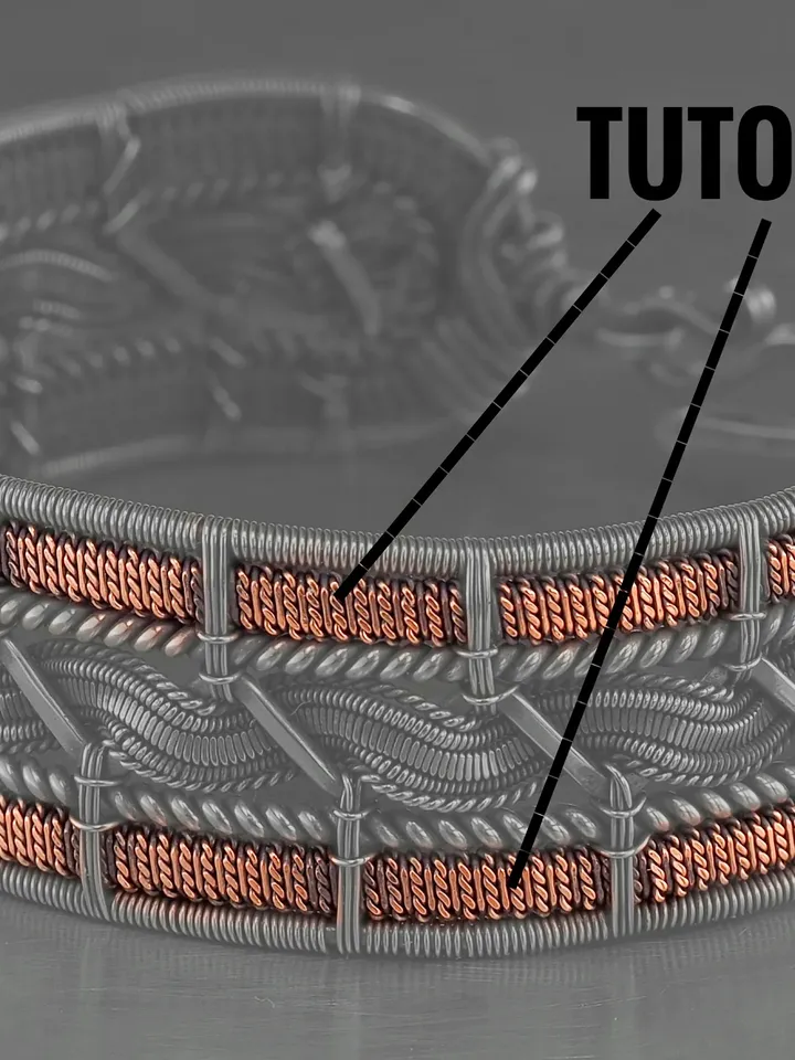PDF Tutorial Step by step wire wrapping lesson Wire weave pattern DIY Unique guide jewelry making for beginner Digital instant download Copper jewelry instructions by WireWrapArt