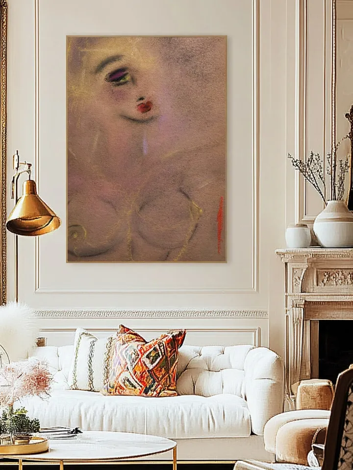 Antique dancer digital file for art print from my original painting