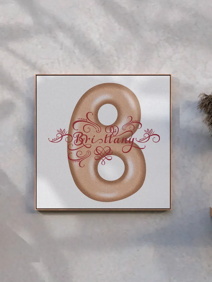 Brittany - name in Samantha style with bright letters, digital design