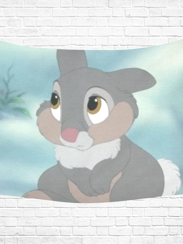 Thumper Wall Tapestry, Cotton Linen Wall Hanging