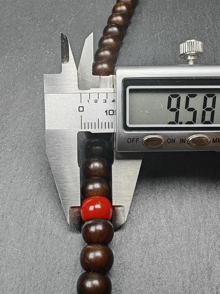 Gandhanra Old Tibetan 108 Prayer Beads,9.6mm Bodhi Root Bead Mala Necklace,Meditation Rosary,Spiritual Gift, 33" Length