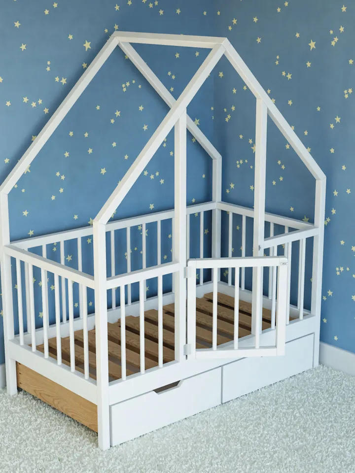 House Bed Plan, Crib Size, PDF, DIY