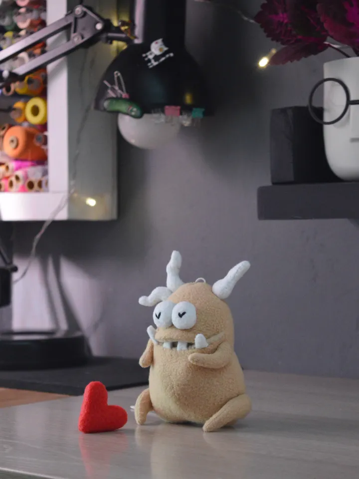Fleece Plush Potato Pattern β Softie Toy with Secret Mouth