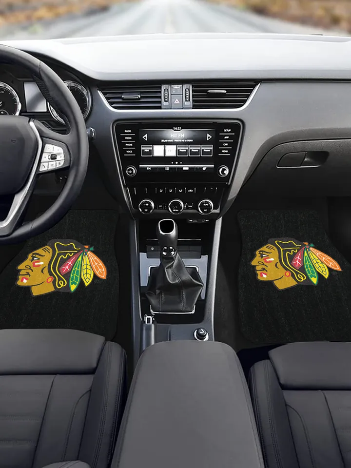 Chicago Blackhawks Front Car Floor Mats Set of 2