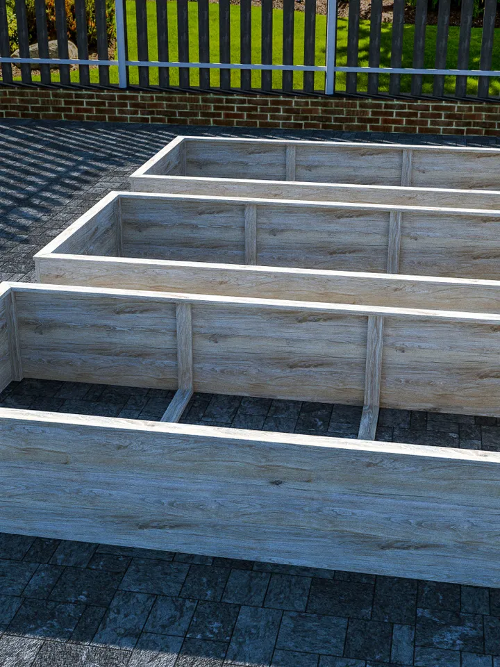 Raised Garden Bed Plans, 4 ft. x 8 ft., PDF, DIY