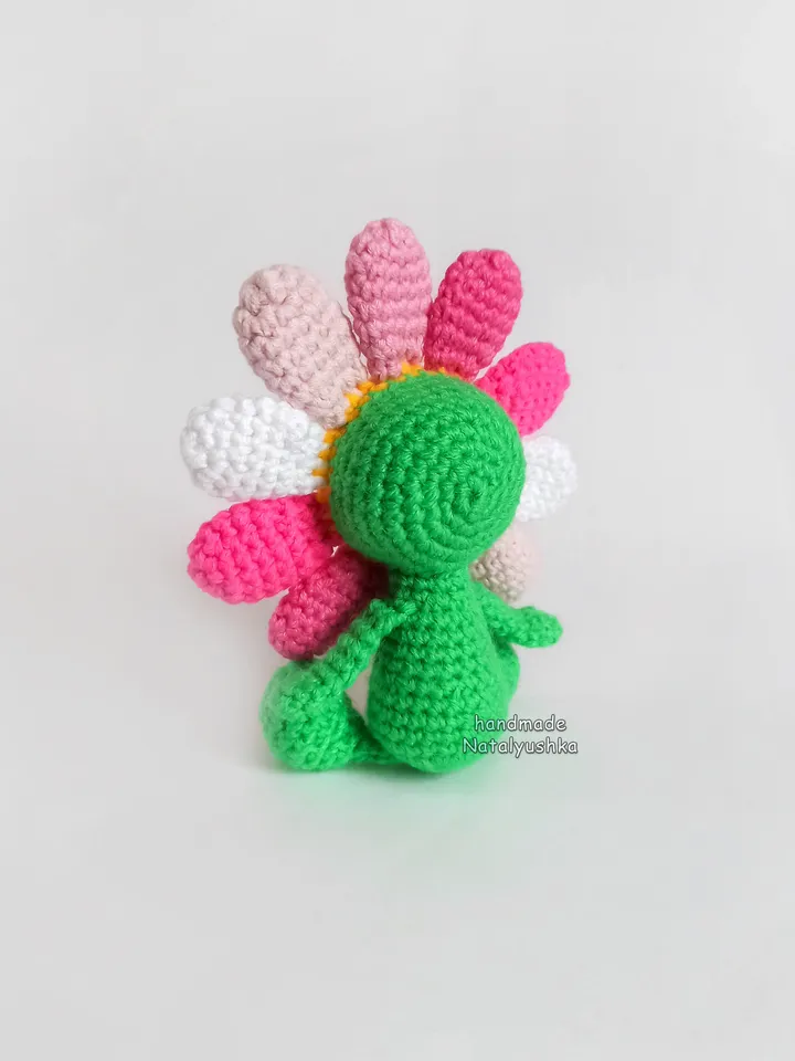 Smiling Pink Flower, Summer Flower, Multicolored Daisy, Handmade Interior Flower, Wild Flower Souvenir