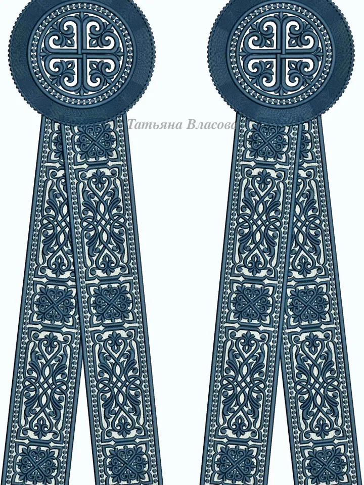 "Decoration" designs for machine embroidery.