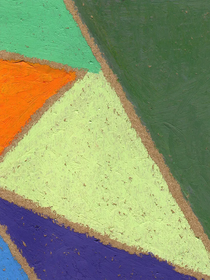 Printable pattern Abstract colored triangles, Large poster, Digital file, Home decor, Color oil pastel painting
