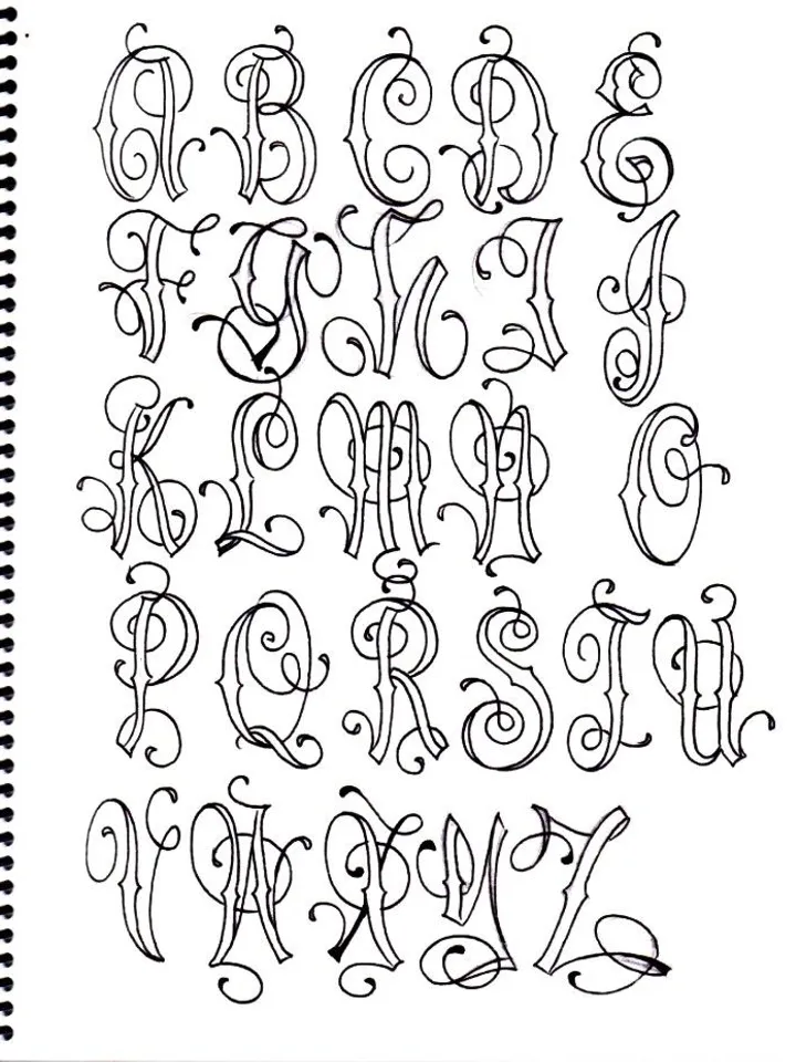 BJ Betts Lettering Guide 1