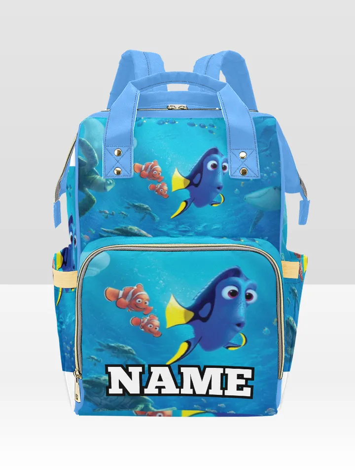 Custom NAME Finding Nemo Dory Diaper Bag Backpack