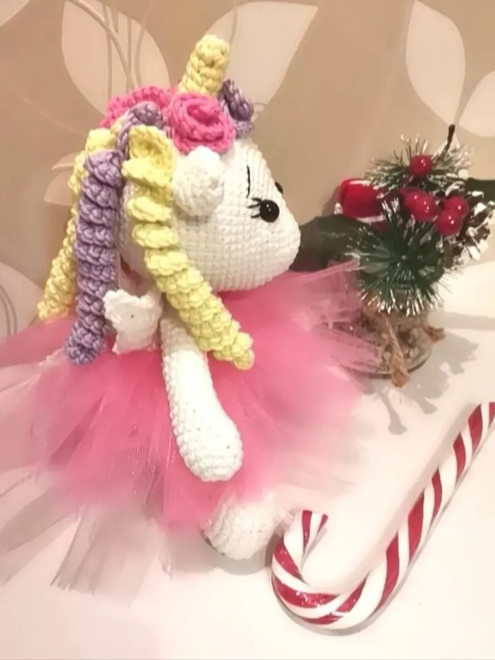 Crochet pattern Unicorn amigurumi crochet toy crochet pattern in english PDF file with detailed description and photo