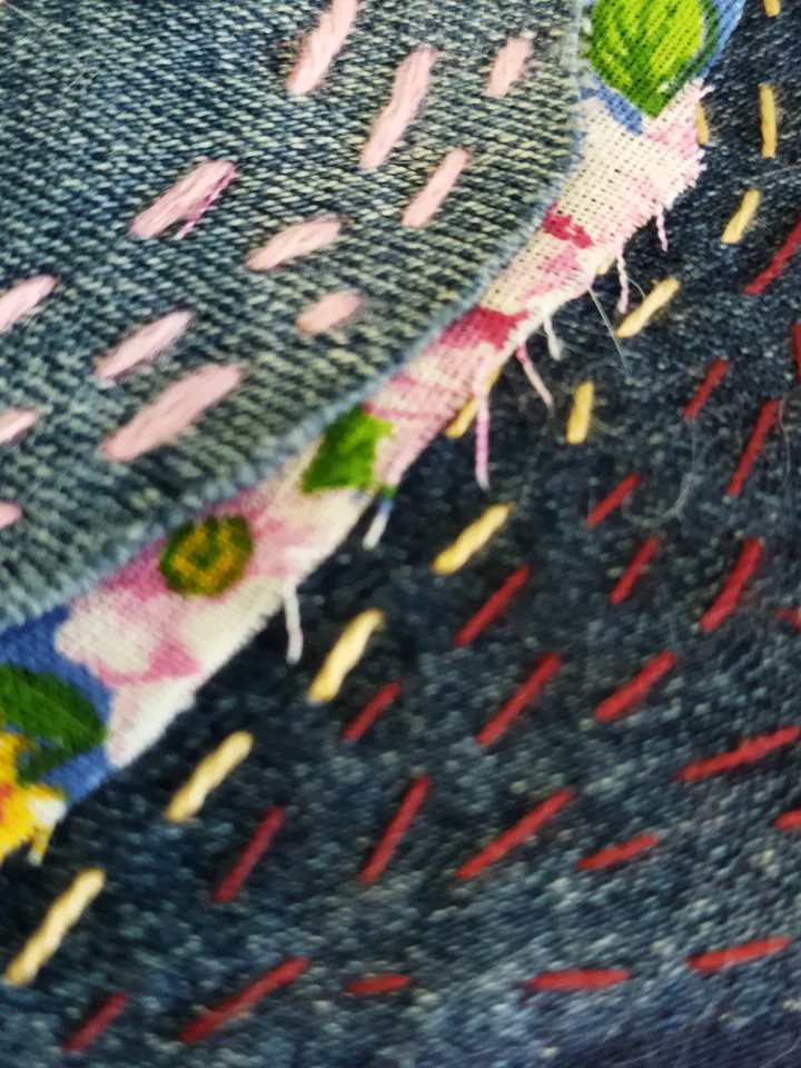 Denim patches,Patches, stripe, for decoration, denim