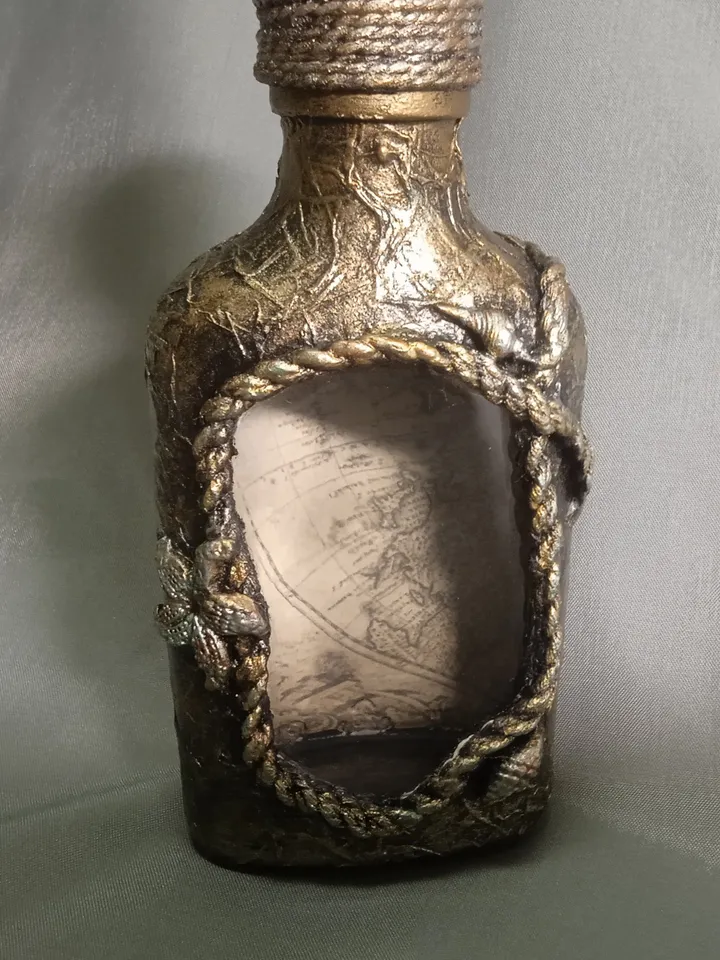 Bottle with a map 0.1