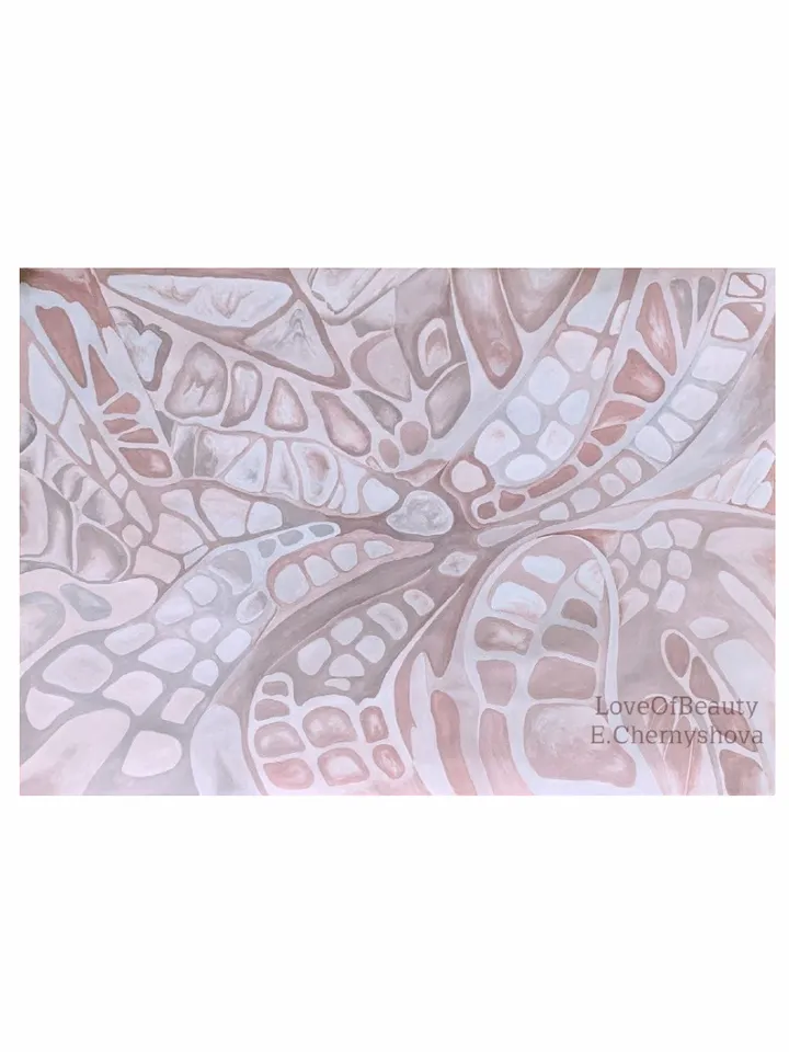 The interior design painting "Gray and brown shades"