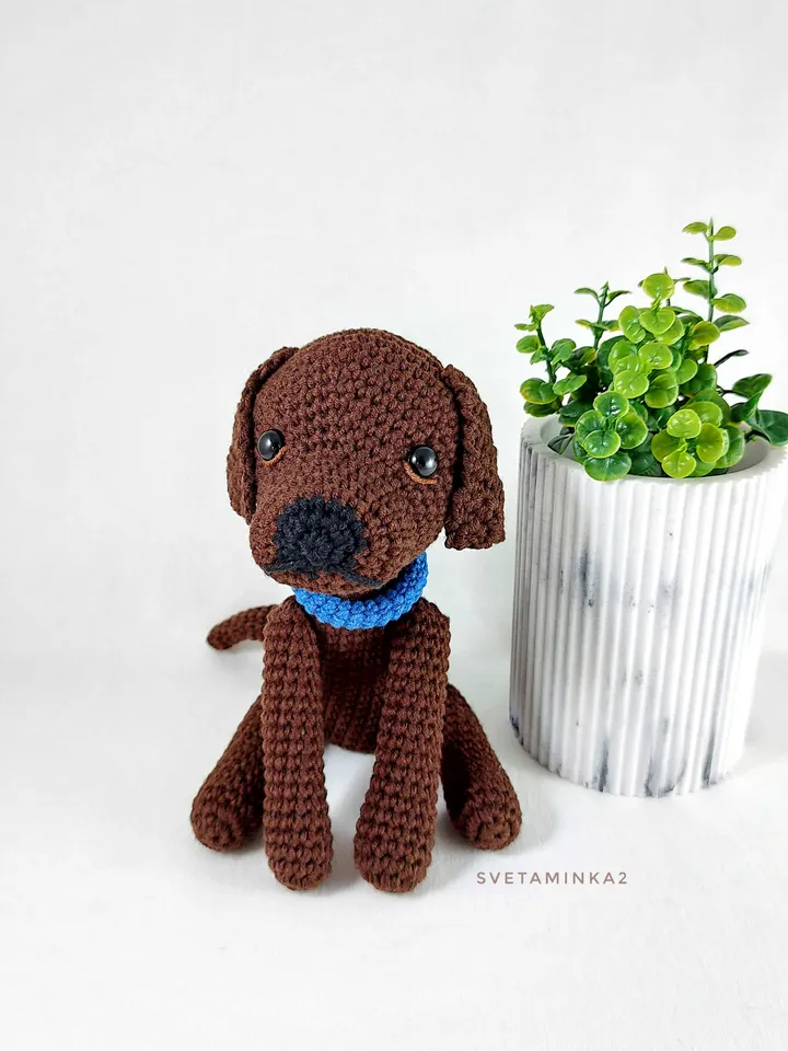 Labrador Crochet Pattern Puppy Amigurumi Toy. Digital Download. PDF.