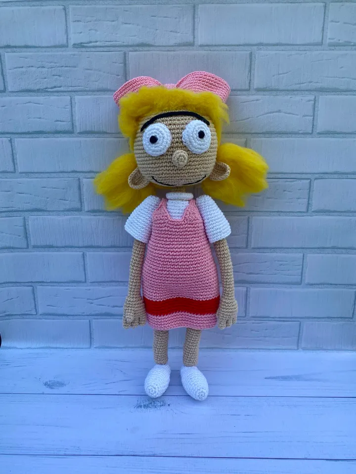 Helga by Hey Arnold PDF crochet pattern