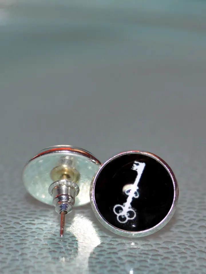 Harry Potter Earrings, Alohomora earrings studs gift for fans