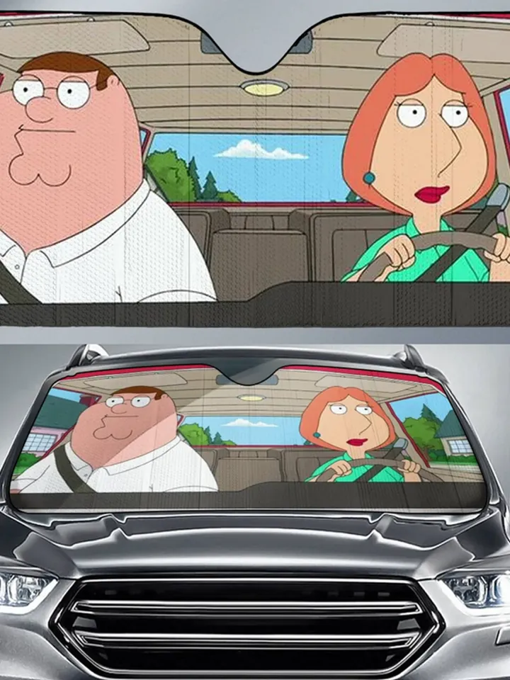 Family Guy Car Sun Shade Peter Griffin And Lois