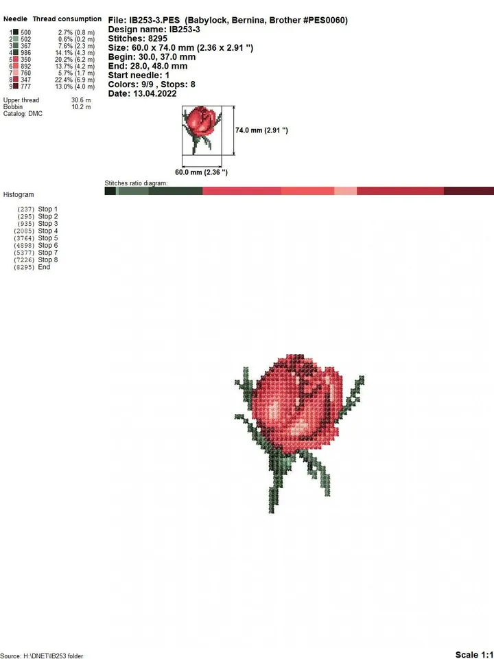 Roses cross-stitch set patterns machine embroidery designs digital embroidery pattern clothing décor embroidery motif flower embroidery