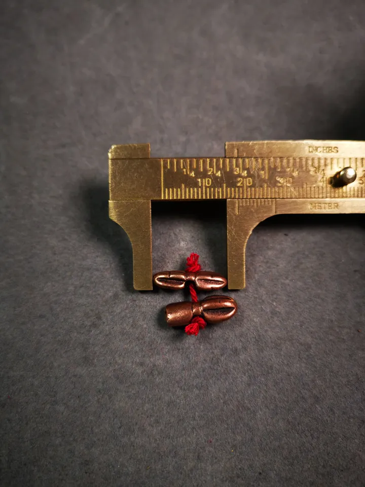 Gandhanra Handmade Tibetan Amulet Pendant,Mini Vajra and Dorje Bell, Mala Marker Bead Accessories, Made of Red Copper
