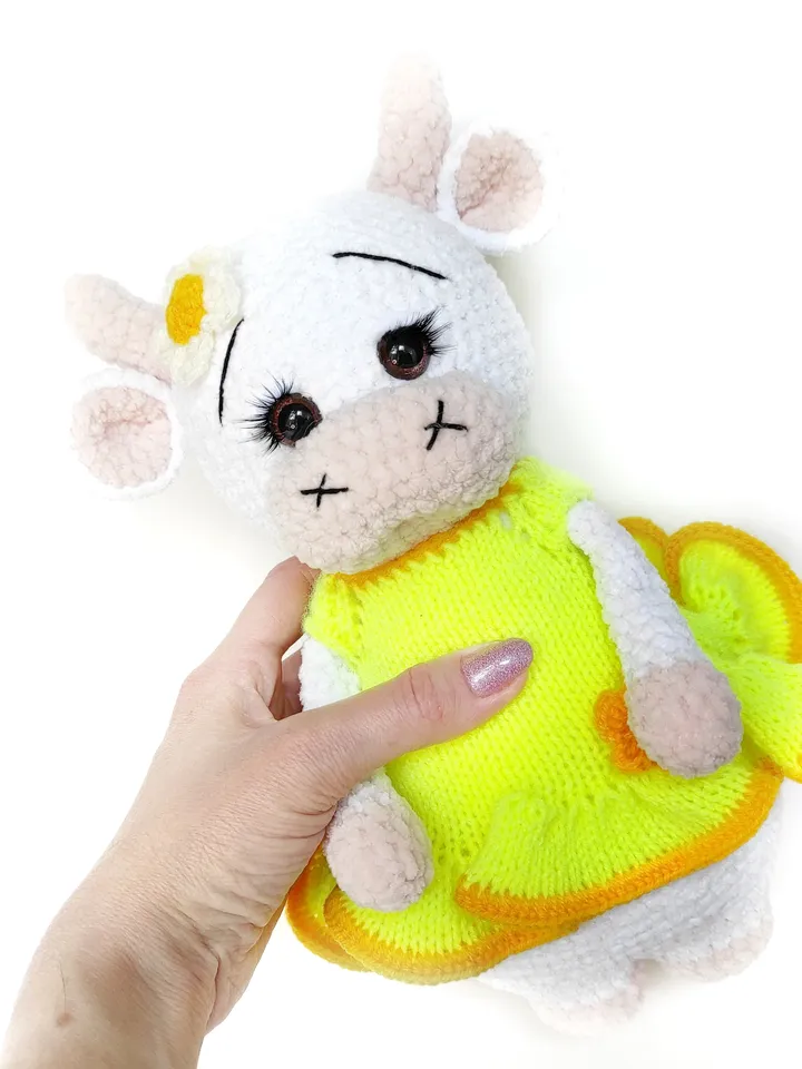 plush white cow,cow plush,cow toy, cute plush cow