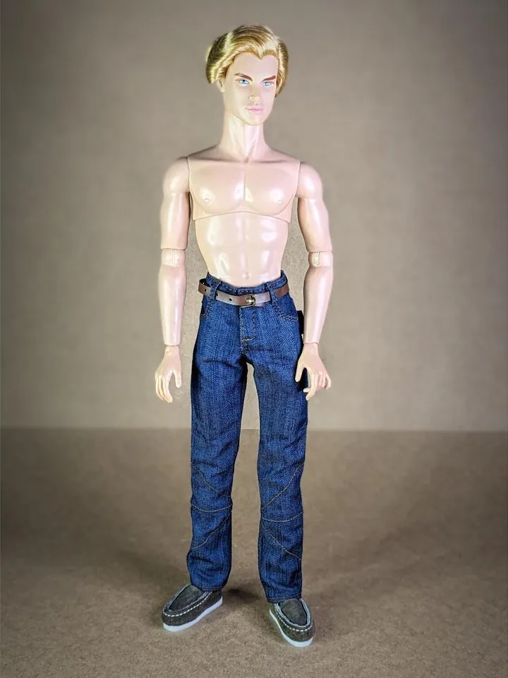 Classic jeans for 1/6 scale fashion male doll (FR Homme, Poppy Parker)