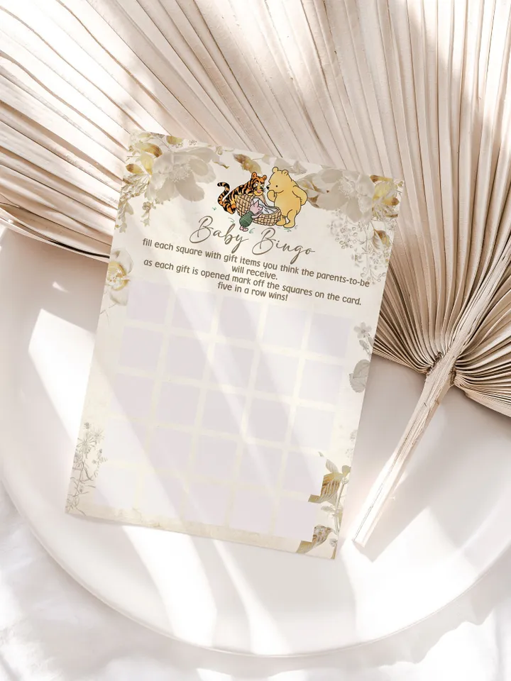 Winnie the Pooh Baby Shower Games; Winnie the Pooh Inspired; Printable Pooh Baby Shower Party Games; Honey Bear Shower Games; WP11