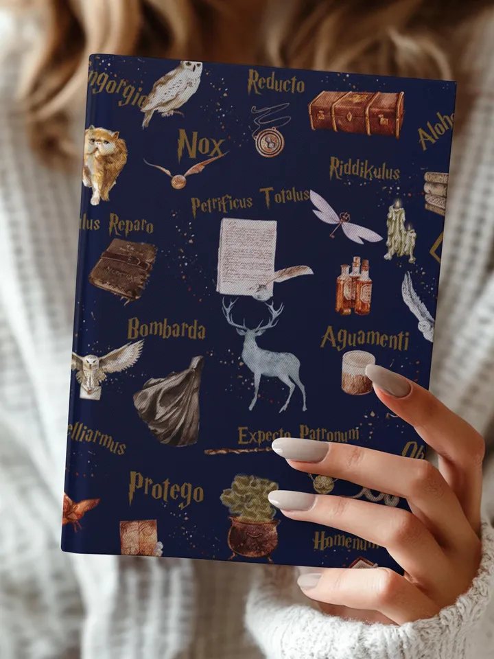 Wizarding World Hardcover Journal, Magic Notebook, Spell Book, Fantasy Diary, Gift, Magic gift Matte Journal