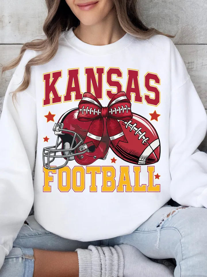 Football png, Coquette Football PNG, K City Football PNG, Football Team PNG, K City Football Sweatshirt, Football Digital Red Team Football