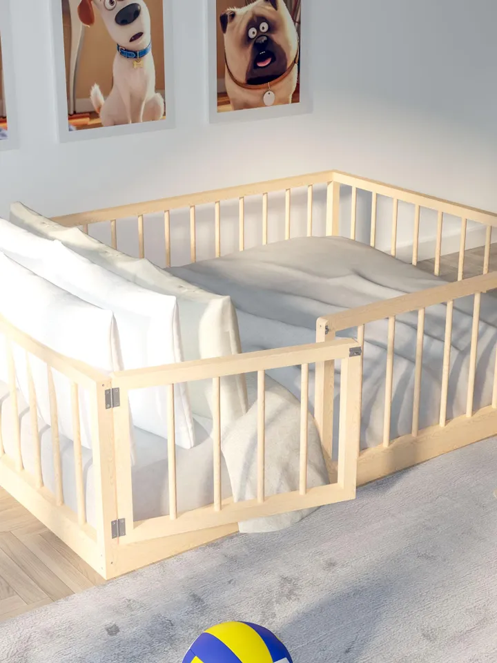 DIY Floor Bed Plans, Full Size, PDF