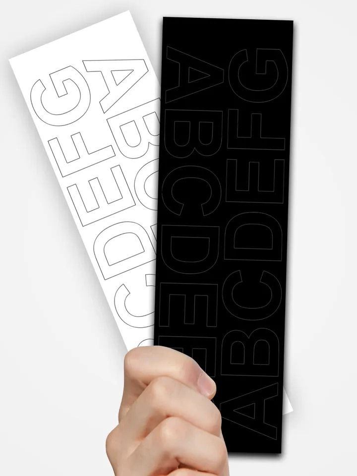 Vinyl Removable Letter Stickers - Peel And Stick Alphabet Number Waterproof Decal - Black White Self Adhesive Lettering Sign For Outdoor