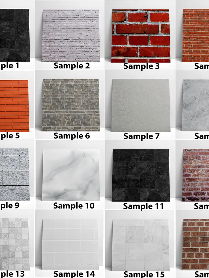 Bricks Photo Backdrop Board - 2-Sides Large Background Photography For Table Cake Food Picture - Screen Flat Box Portable Tabletop Sheet