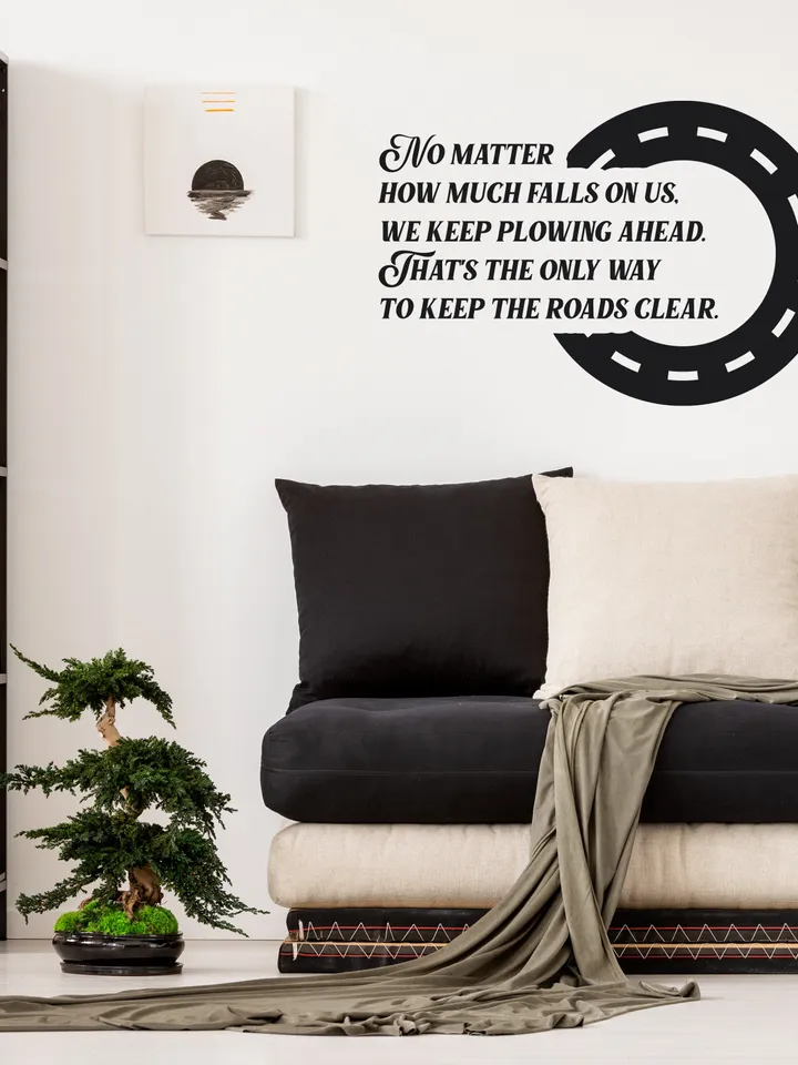 Lockdown Positive Quote Sticker - Inspirational Wall Decor Vinyl Decal For Adult - Motivational Waterproof Large Bedroom Inspiring Saying