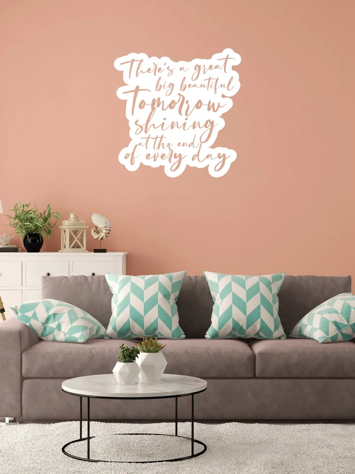 Lockdown Positive Quote Sticker - Inspirational Wall Decor Vinyl Decal For Adult - Motivational Waterproof Large Bedroom Inspiring Saying