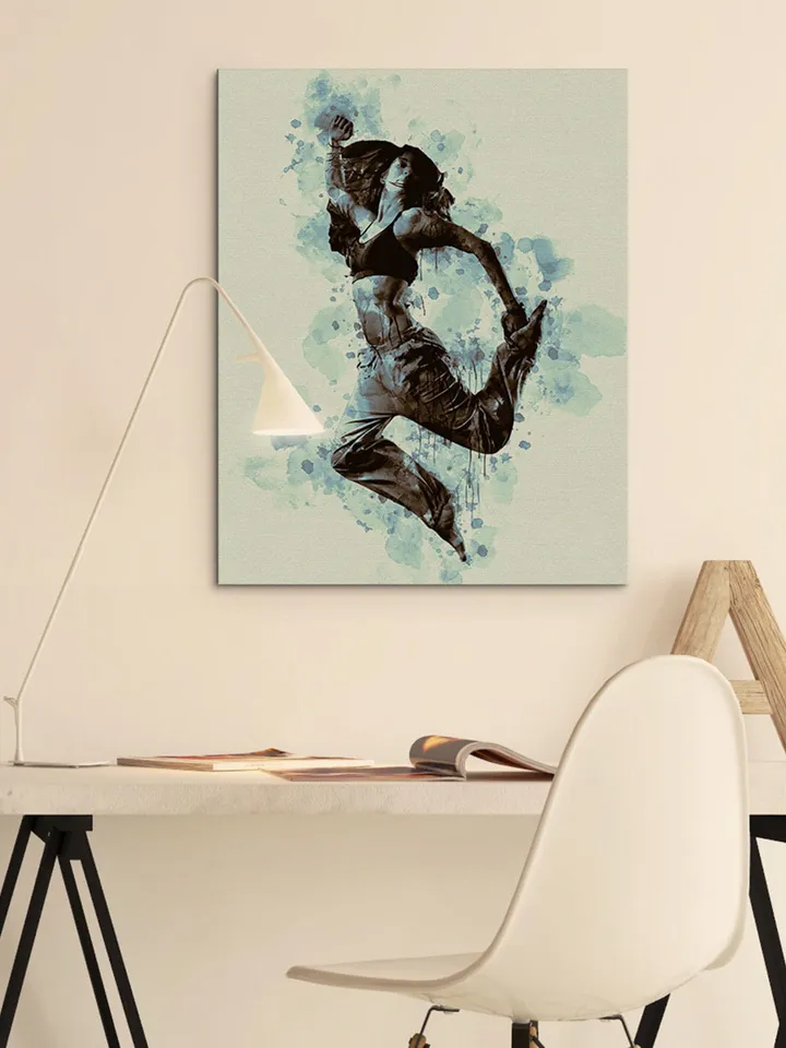 Custom Ink Art Effect Print On Canvas - Personalized Portrait From Customizable Photo Wall Art - Customized Picture Print