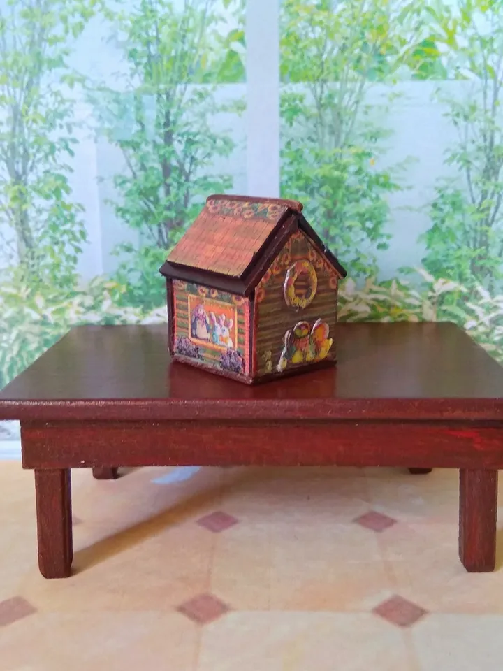 Doll lodge. A toy for a doll.1:12 scale.