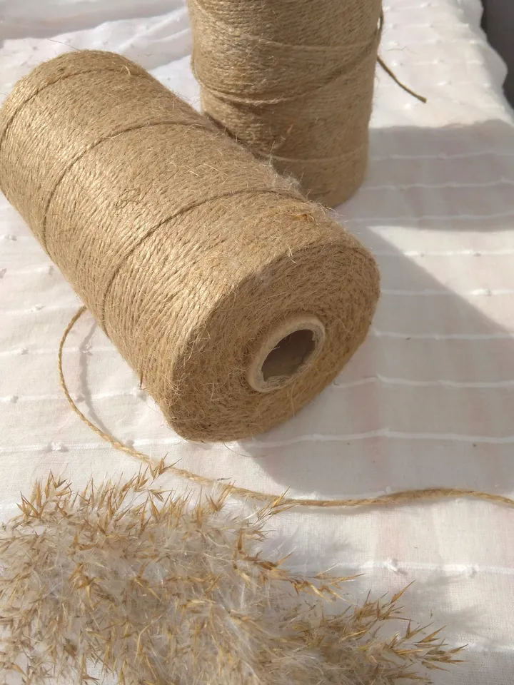 Natural Eco-friendly Naturally Decomposing Jute for Handmade.Jute Rope for Macrame,Crochet and Knitting.