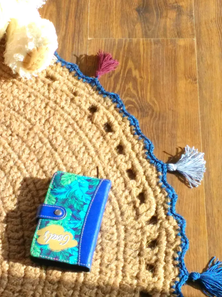Zero Waste Round Jute Rug Hooking with Pom-poms Circle Rope Rug Cute Nursery Kids Room Rug Children"s Play Mat Eco-Friendly Home Decor