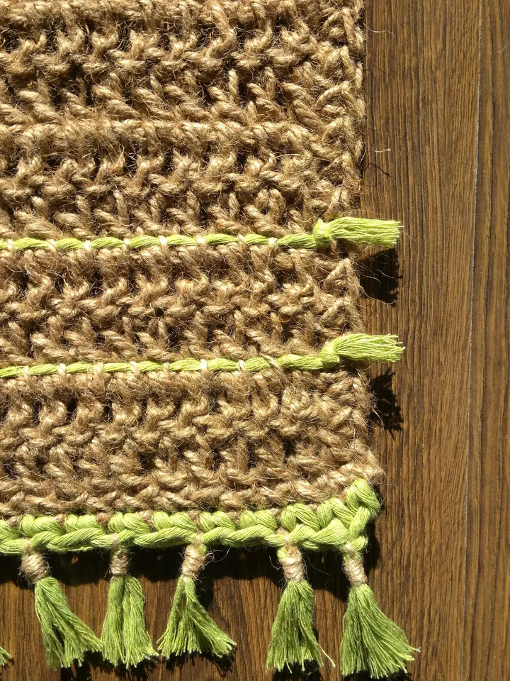 Kitchen Rug Runner Small Green Kitchen Runner Braided Natural Jute Rug Custom Boho Country Runner Rug Kitchen Floor Decor