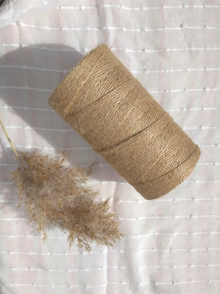 Natural Eco-friendly Naturally Decomposing Jute for Handmade.Jute Rope for Macrame,Crochet and Knitting.